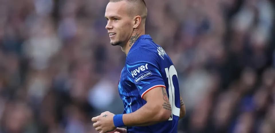 Player in blue jersey during a match