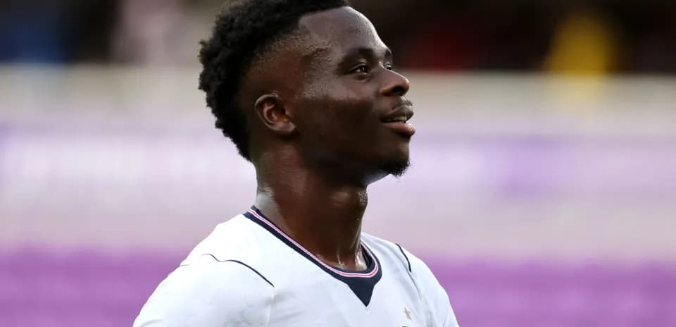Player in England kit during match celebration