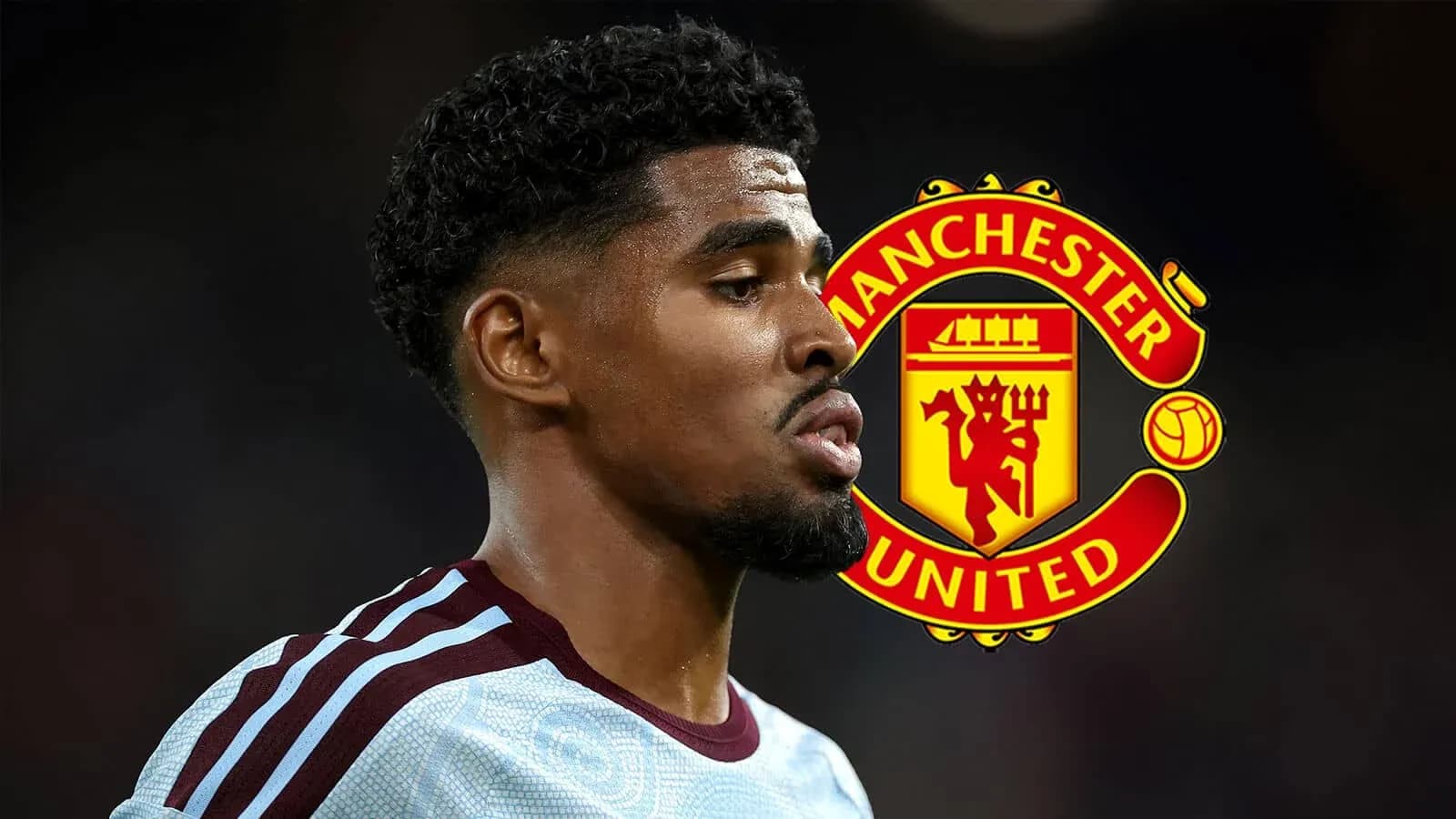 Player in Manchester United kit with club logo