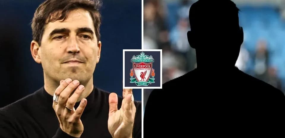 Manager applauding with Liverpool logo in background