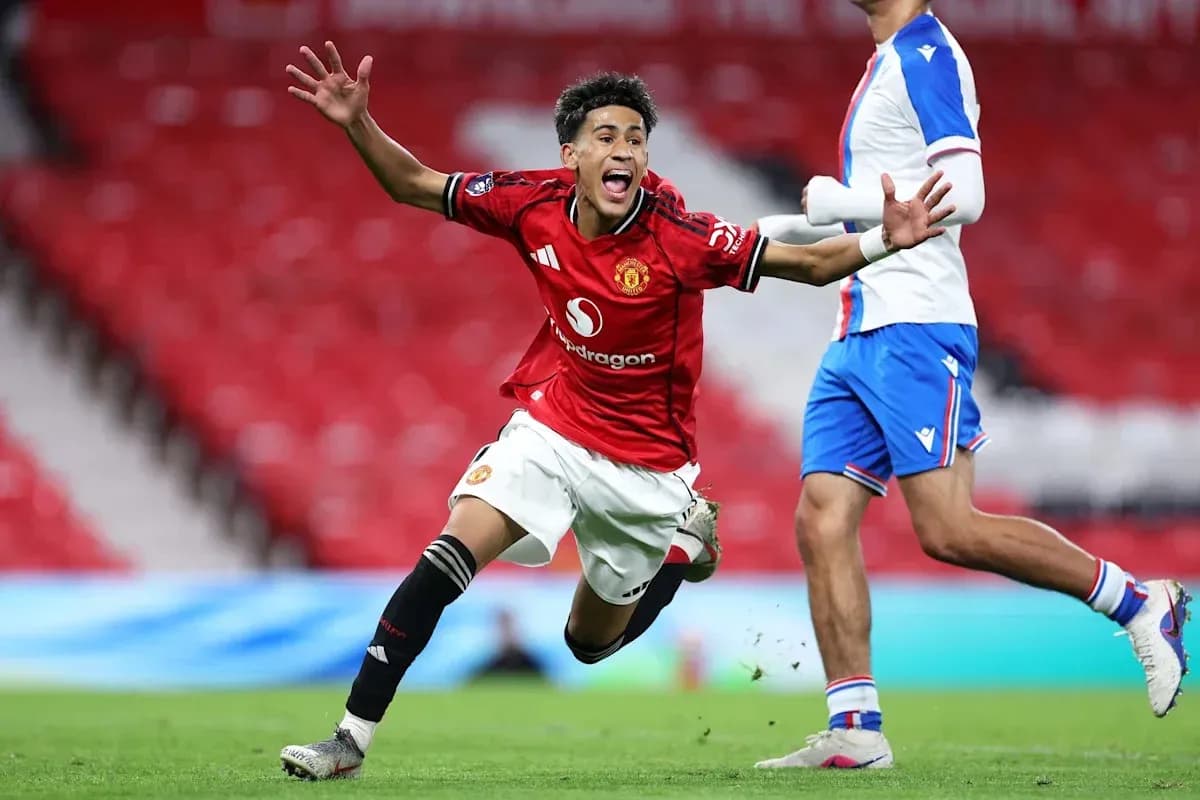 Player celebrating a goal during a match