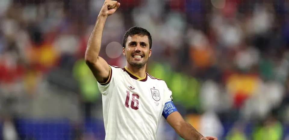 Player celebrating after winning the match