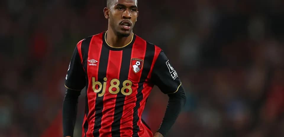 Player in AFC Bournemouth kit during a match