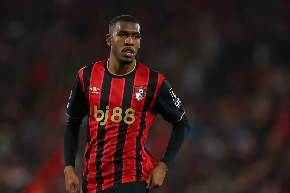 Player in AFC Bournemouth kit during a match