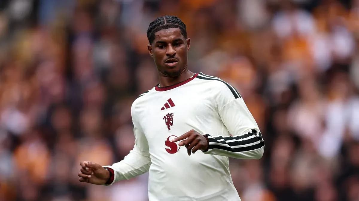 Player in action during a football match