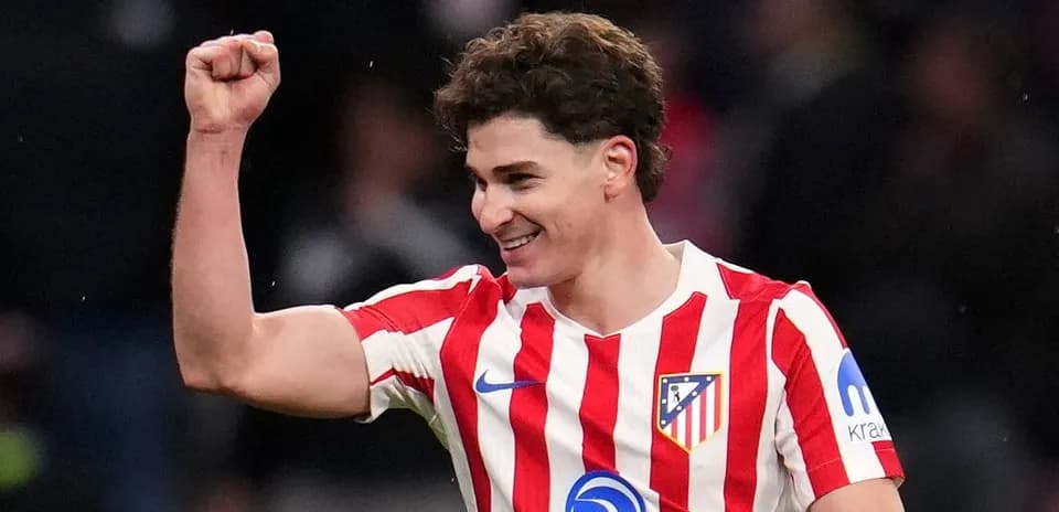 Atletico Madrid player celebrating during a match