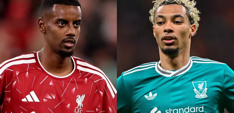 Two Liverpool players in different kit colors