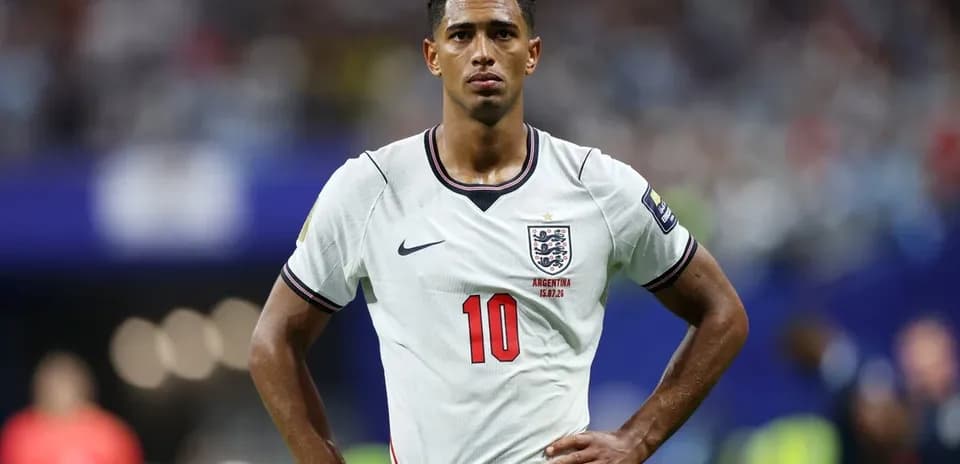 Player wearing England kit during a match