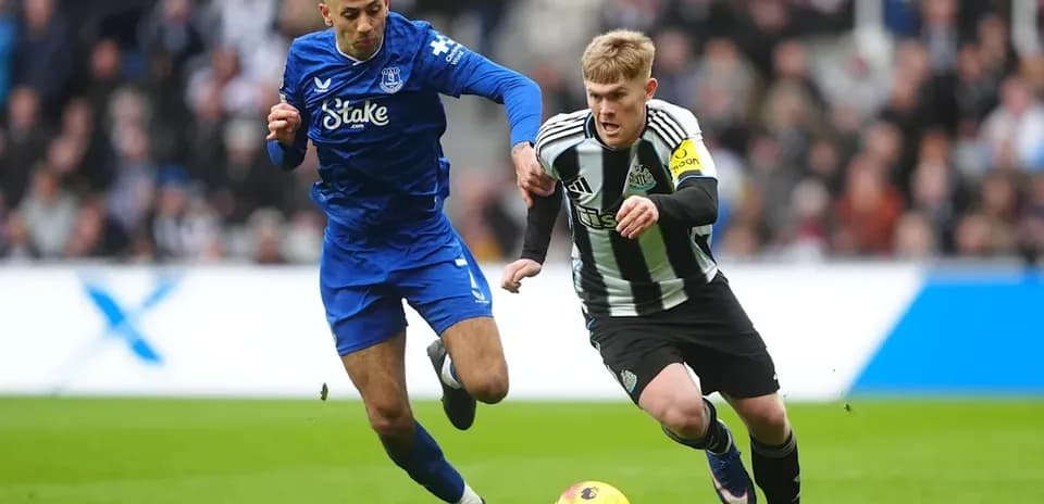 Players competing for the ball during a match