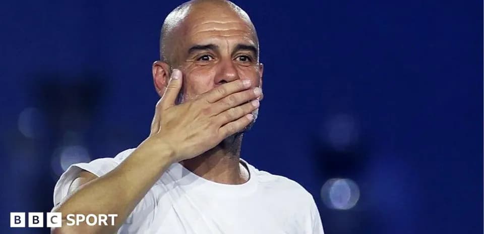 Coach gesturing during a match celebration