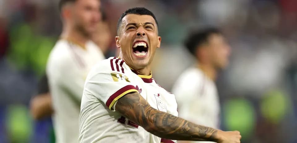 Spain player celebrating during World Cup match