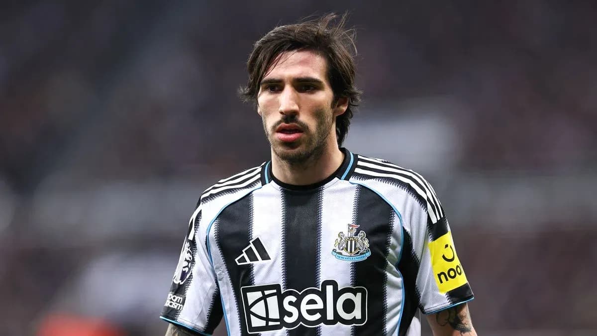 Newcastle player in striped jersey during match