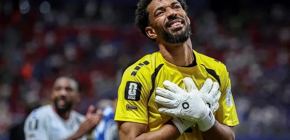 Goalkeeper celebrating after a match victory