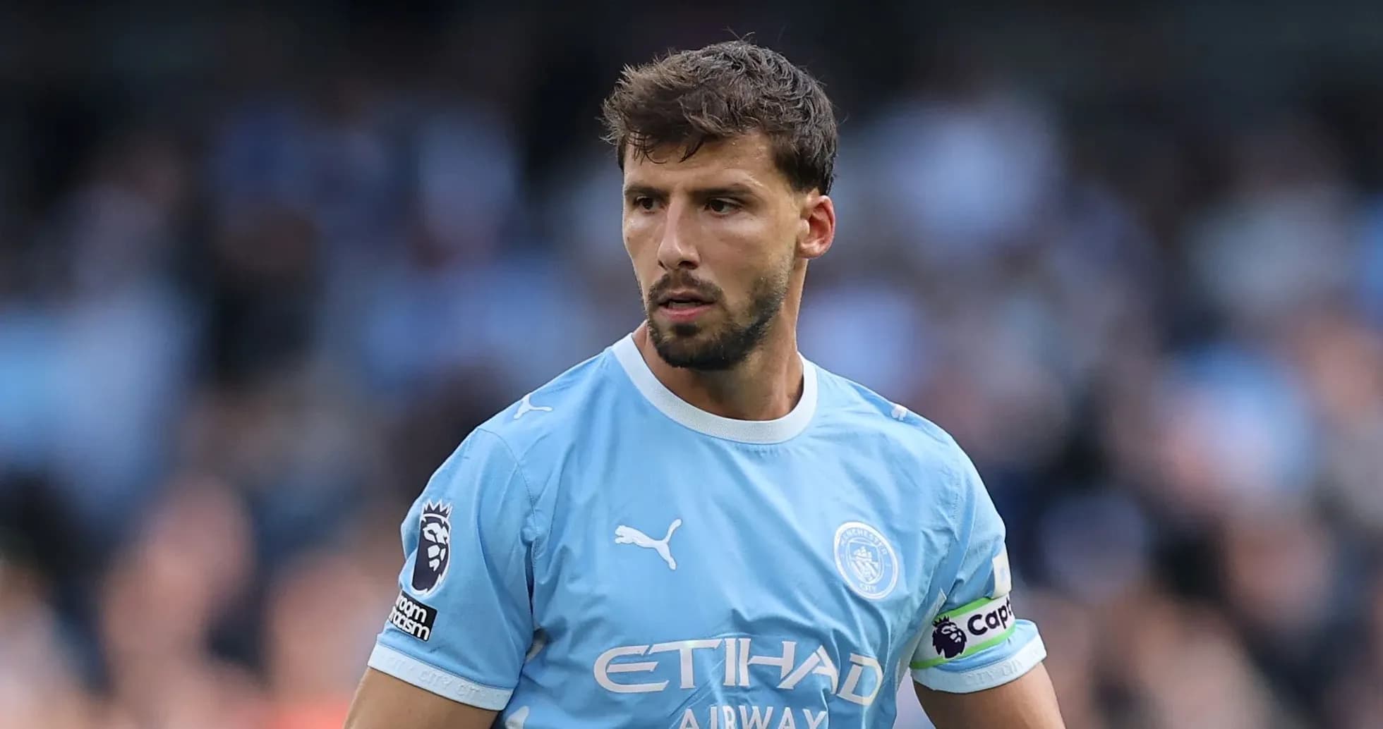 Manchester City player during a match on field