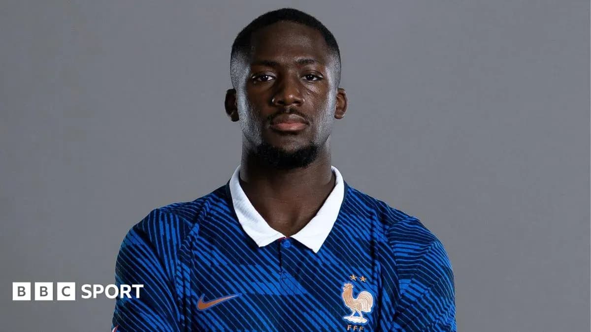Player in France national team jersey posing