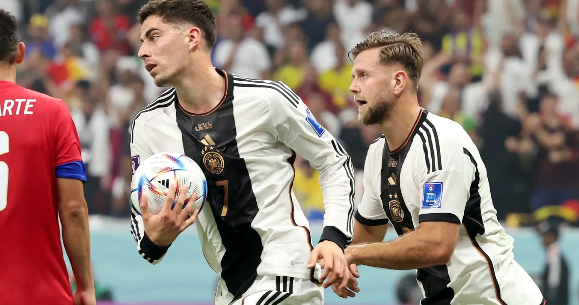 German players celebrating during World Cup match