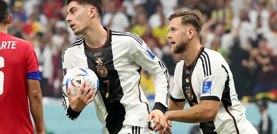 German players celebrating during World Cup match