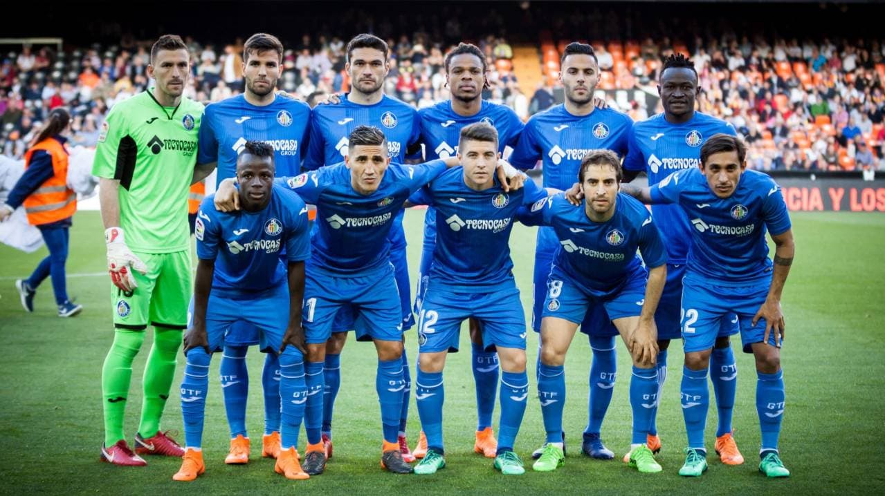 Getafe team photo before La Liga match Getafe team photo before La Liga match