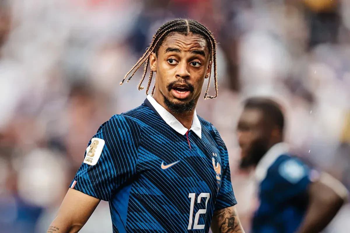 Player wearing France jersey during match Player wearing France jersey during match