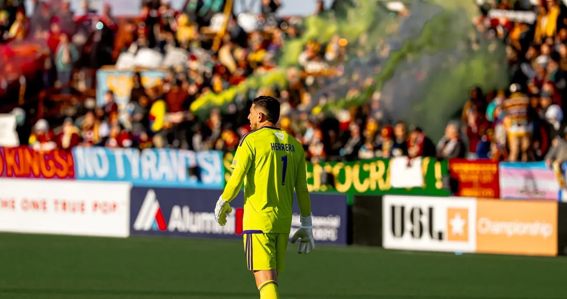 Goalkeeper Herrera during Charleston Battery match Goalkeeper Herrera during Charleston Battery match