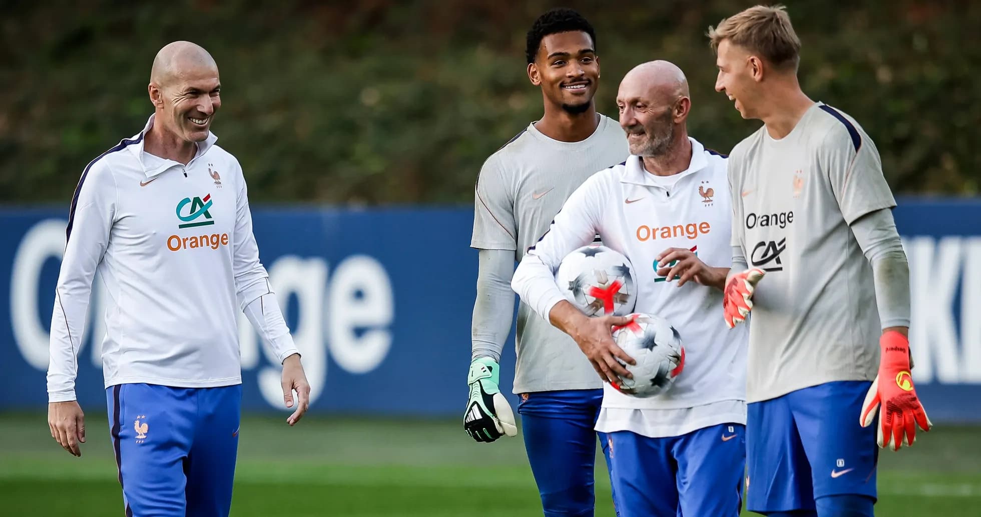 France national team players training with footballs France national team players training with footballs