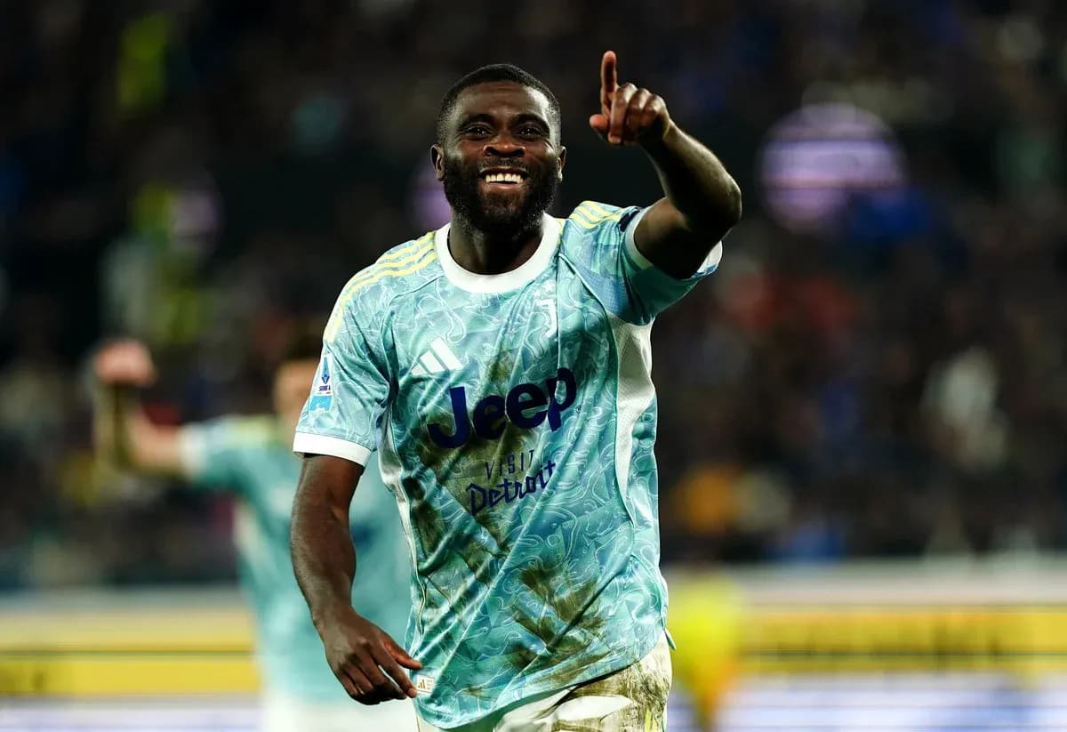 Juventus player celebrating a goal during match Juventus player celebrating a goal during match