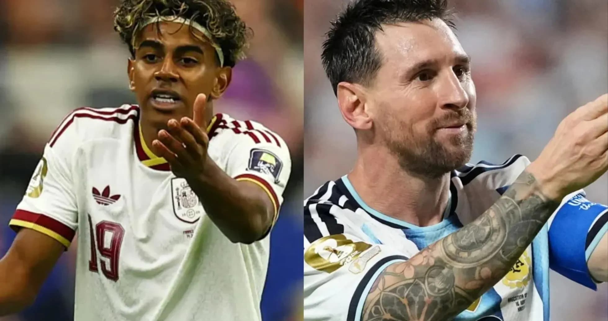 Spanish and Argentine players during World Cup match Spanish and Argentine players during World Cup match