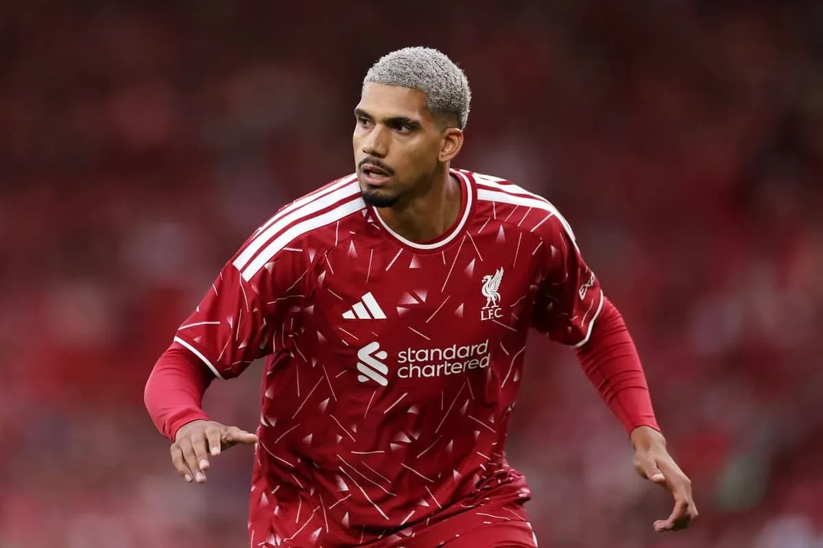 Player in Liverpool kit during match warm-up Player in Liverpool kit during match warm-up