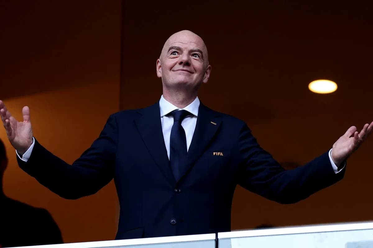 FIFA official gesturing during an event FIFA official gesturing during an event