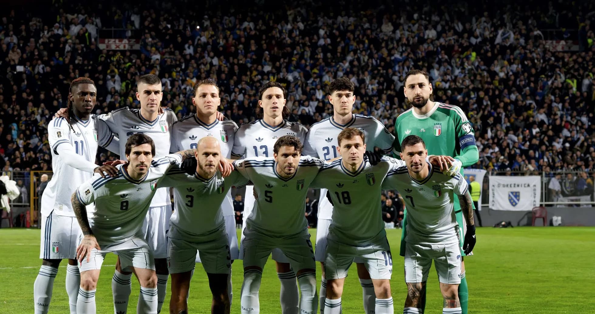 Italy national football team posing for team photo Italy national football team posing for team photo