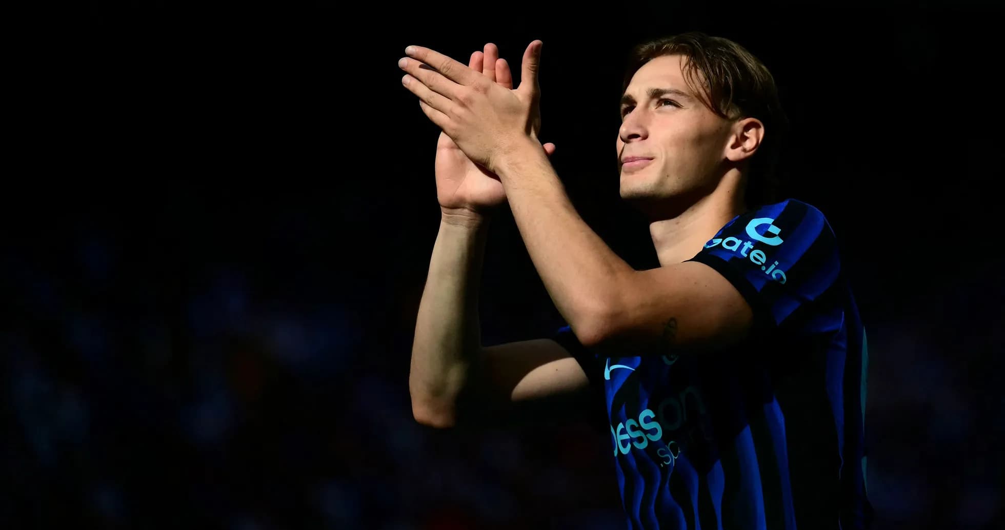 Player applauding fans in a stadium Player applauding fans in a stadium