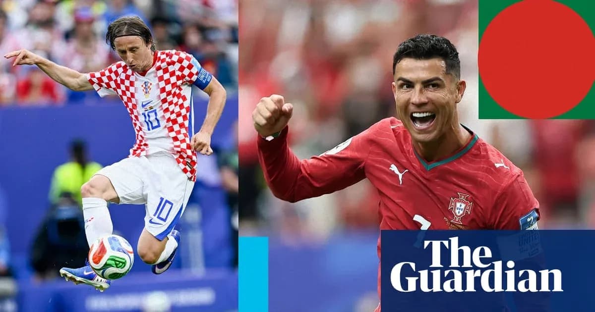 Luka Modric kicking a ball; Cristiano Ronaldo celebrating Luka Modric kicking a ball; Cristiano Ronaldo celebrating