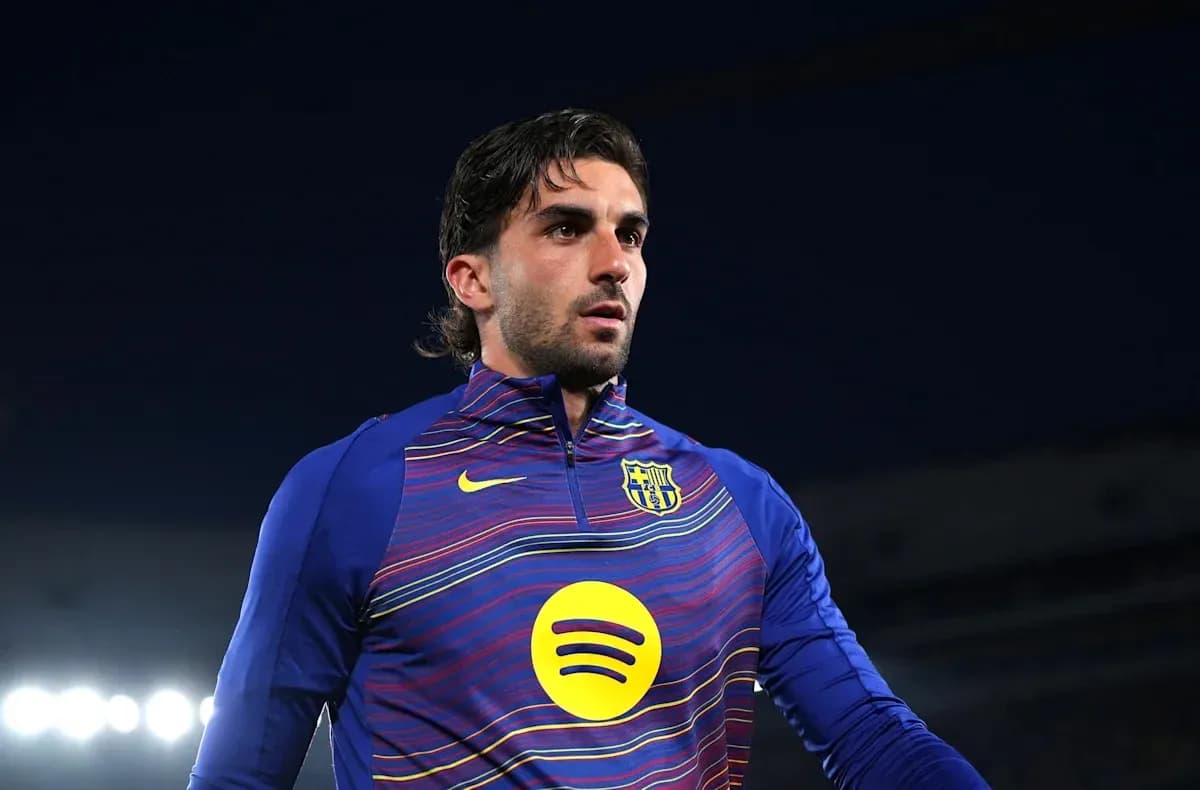 Player in FC Barcelona training kit before match Player in FC Barcelona training kit before match