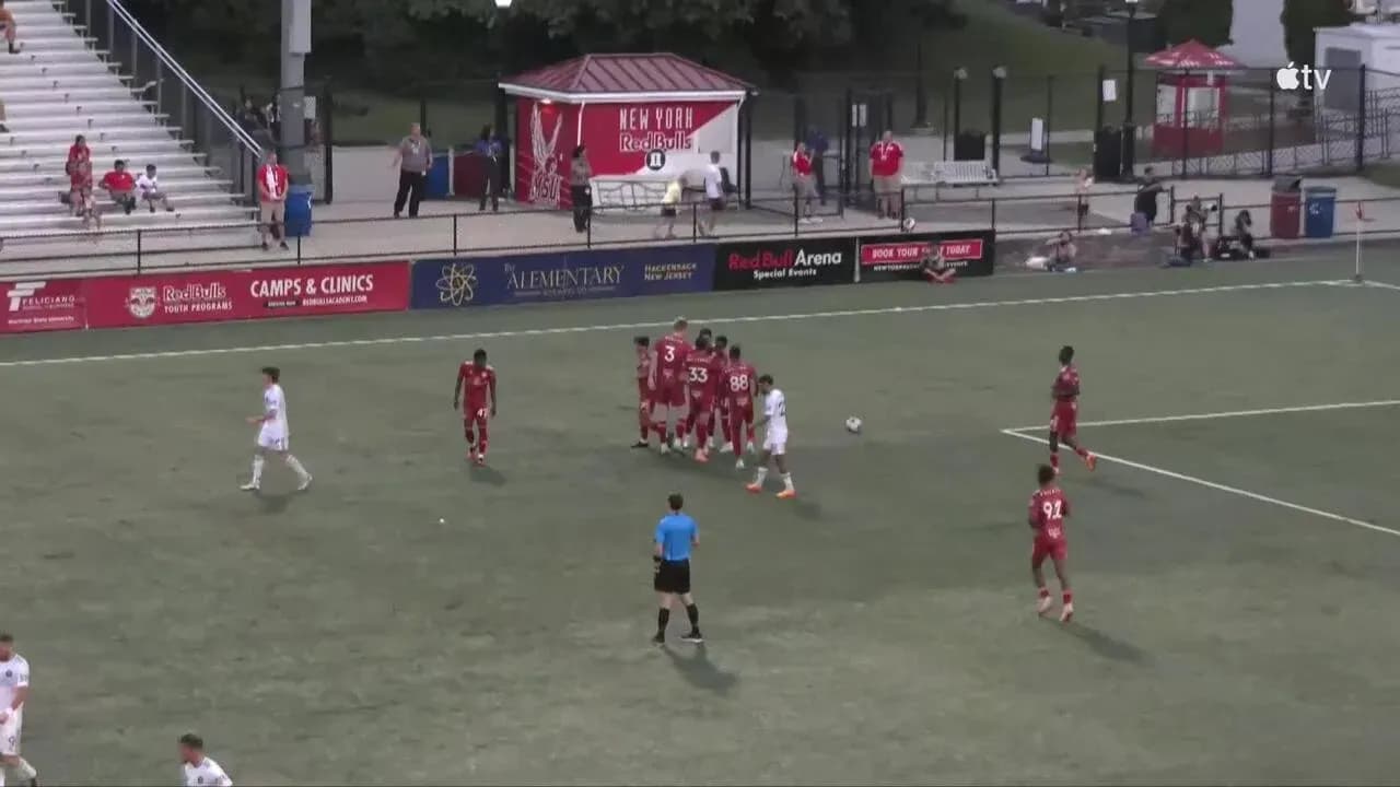 Players preparing for a free kick in match Players preparing for a free kick in match
