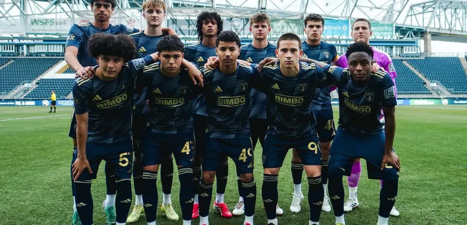Philadelphia Union II team photo before match Philadelphia Union II team photo before match