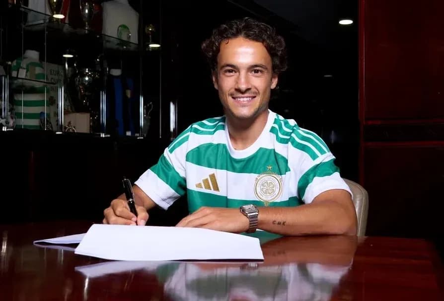 Player signing contract at club office Player signing contract at club office