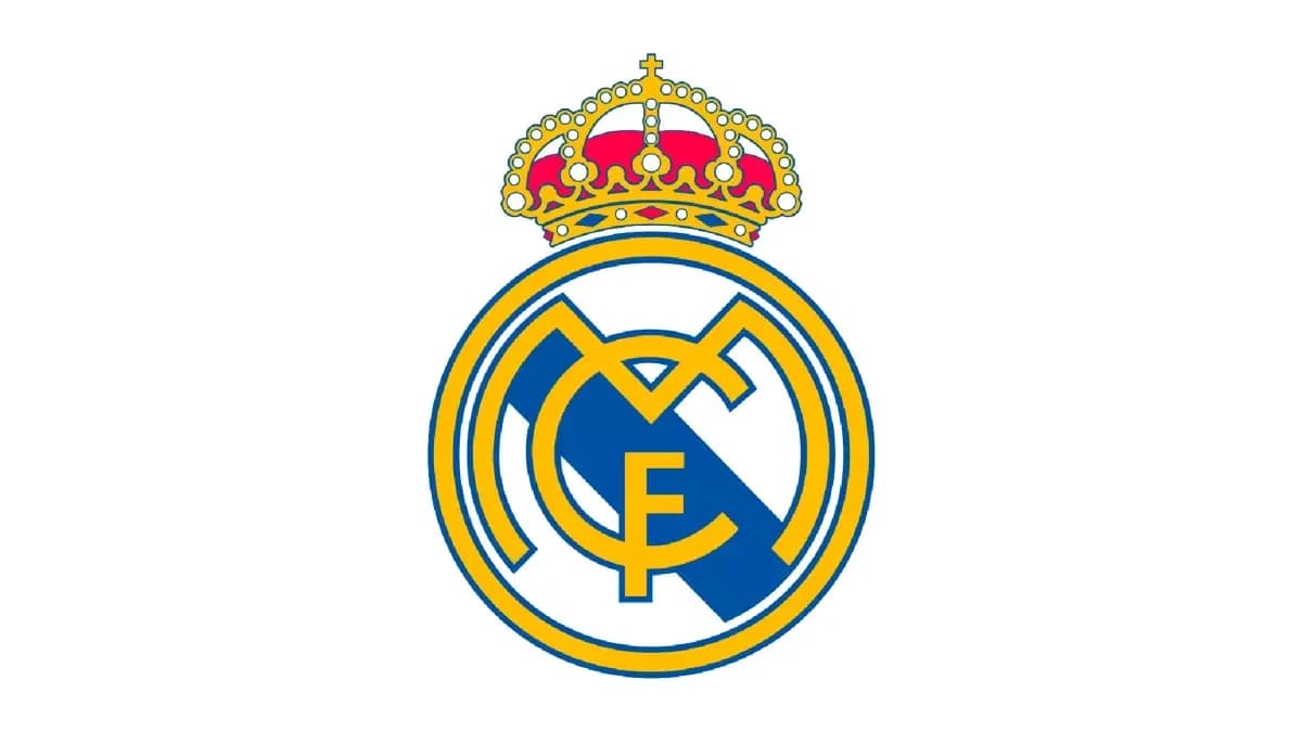 Real Madrid logo with crown on top Real Madrid logo with crown on top