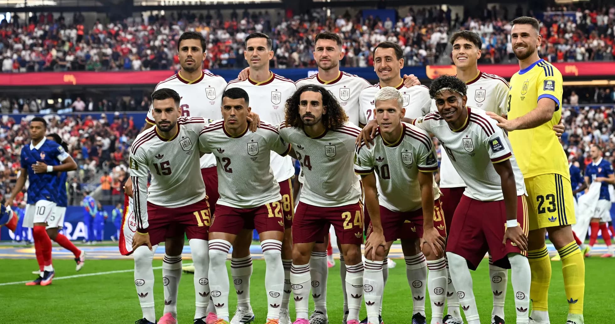 Spain national football team posing for group photo Spain national football team posing for group photo