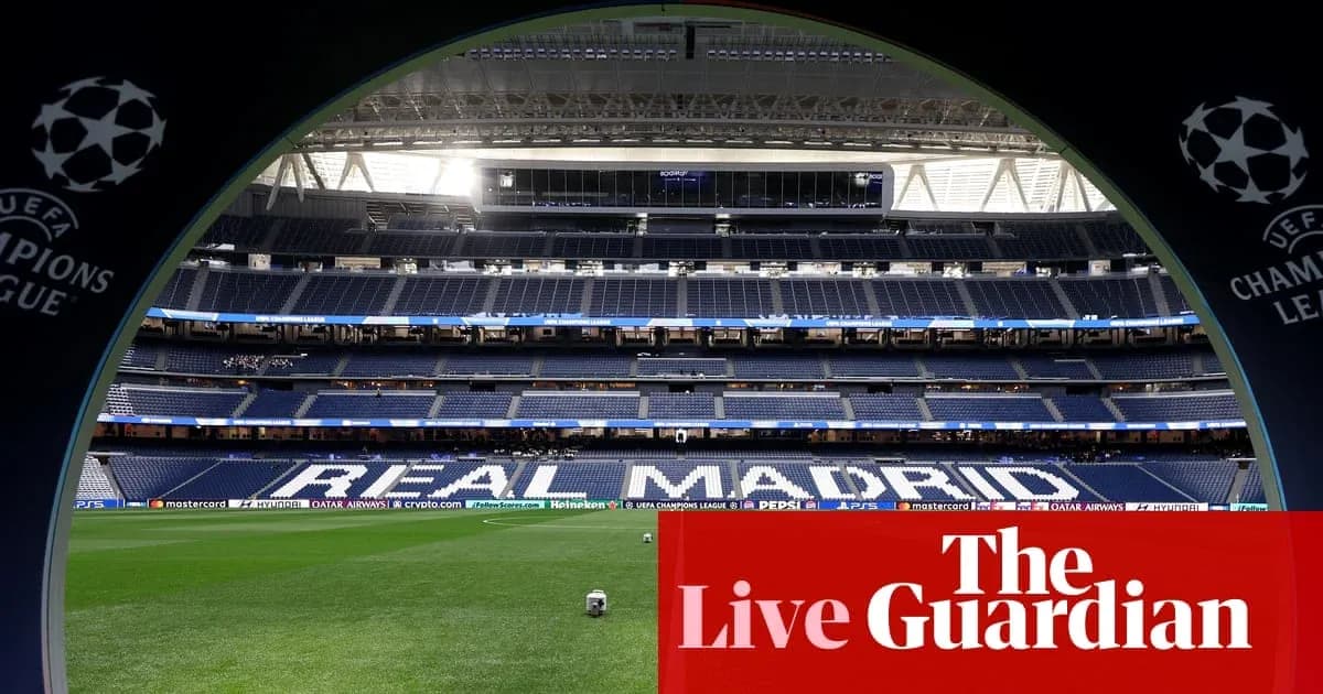 View of Real Madrid stadium from entrance tunnel View of Real Madrid stadium from entrance tunnel