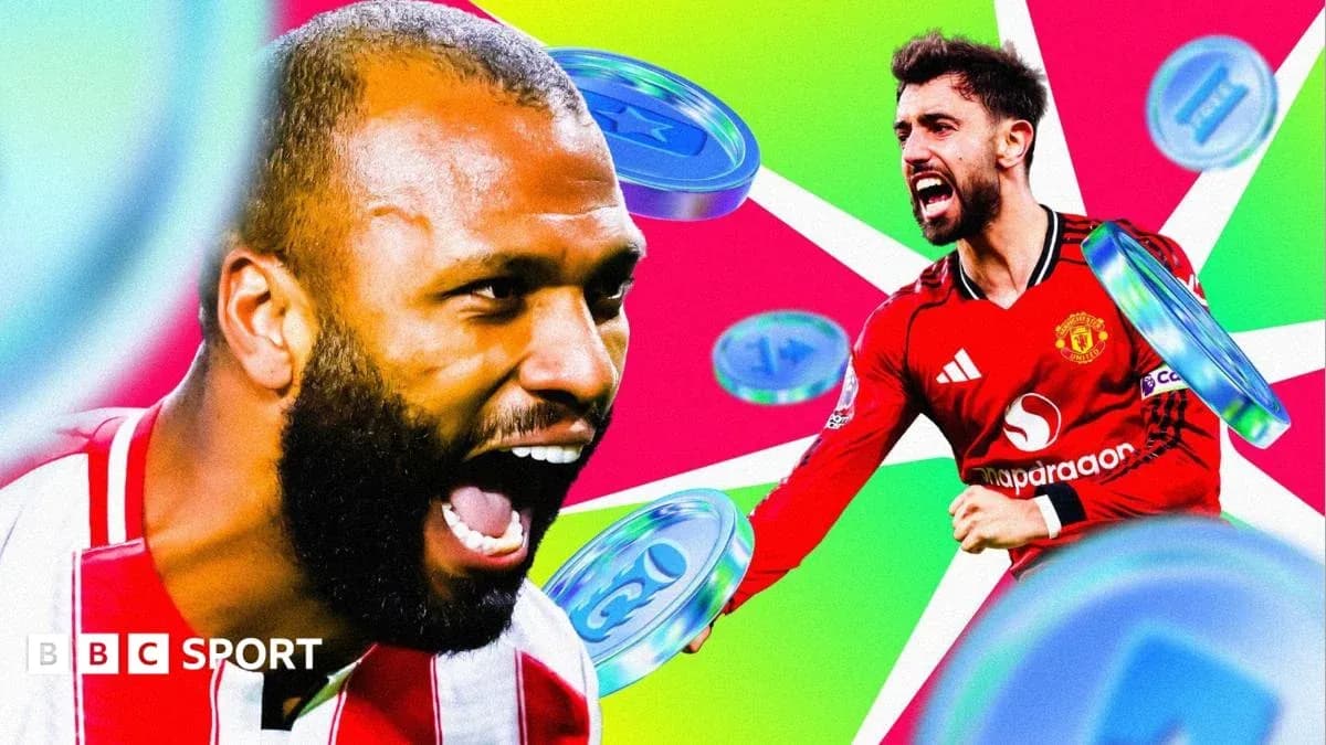 Two players celebrating with vibrant background and coins Two players celebrating with vibrant background and coins