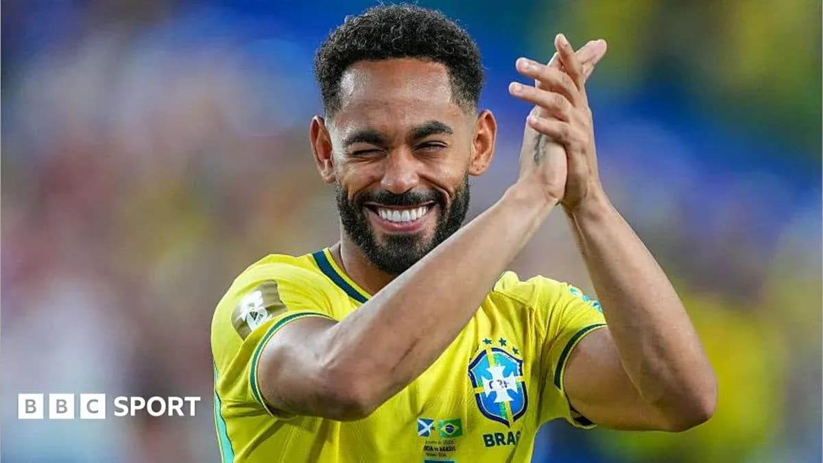 Brazilian player celebrating and applauding fans Brazilian player celebrating and applauding fans