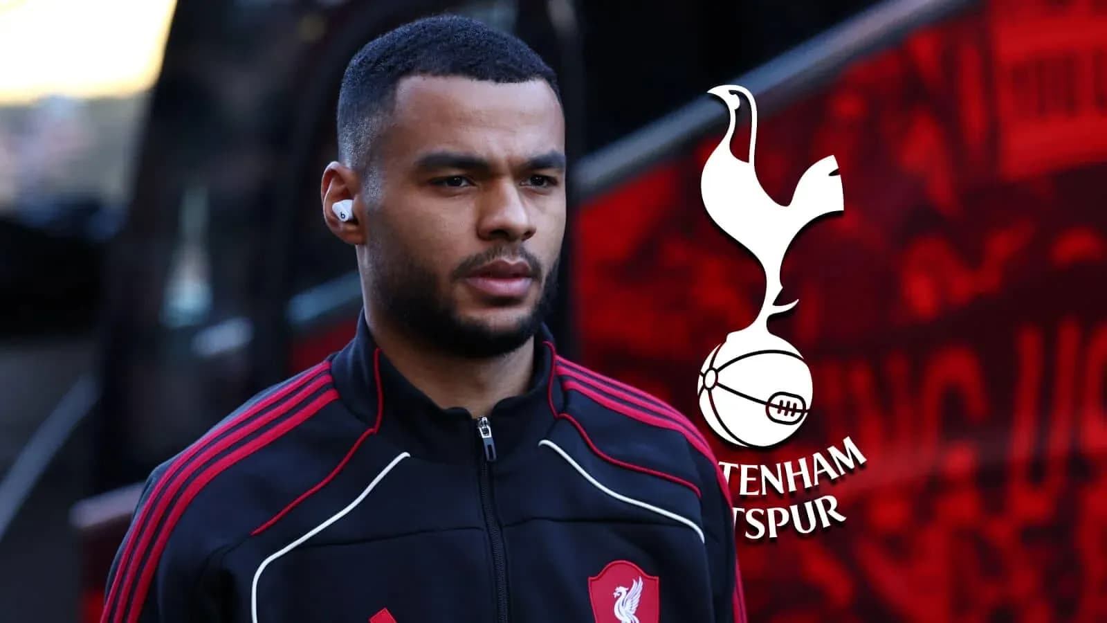Player arriving at stadium wearing club tracksuit Player arriving at stadium wearing club tracksuit