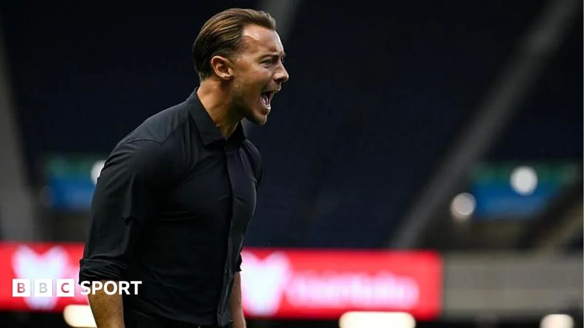 Coach shouting during a match on the sidelines Coach shouting during a match on the sidelines
