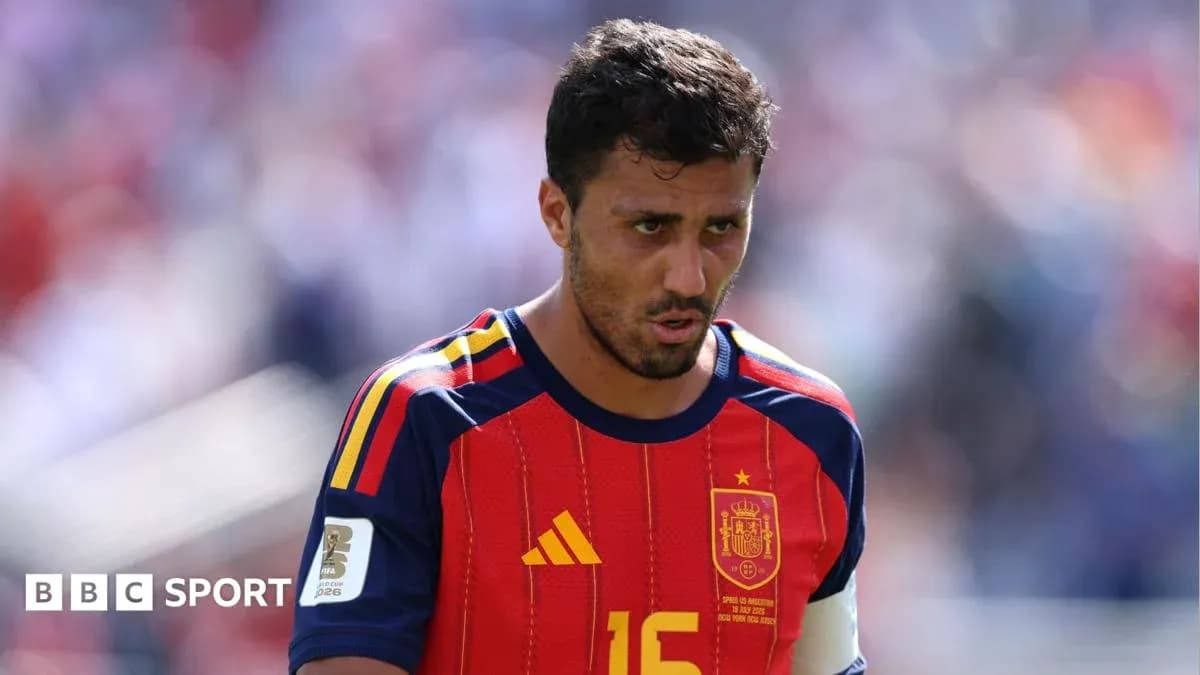 Player wearing Spain jersey during a match Player wearing Spain jersey during a match
