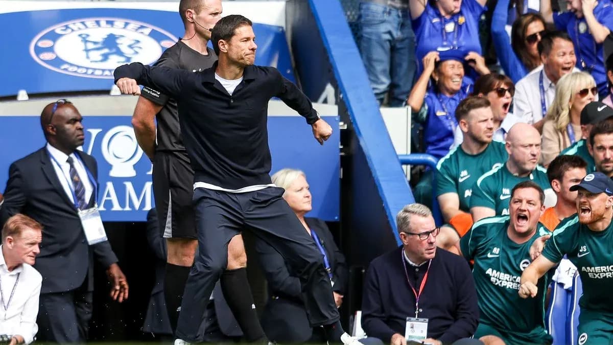 Coach celebrating on the sidelines during match Coach celebrating on the sidelines during match