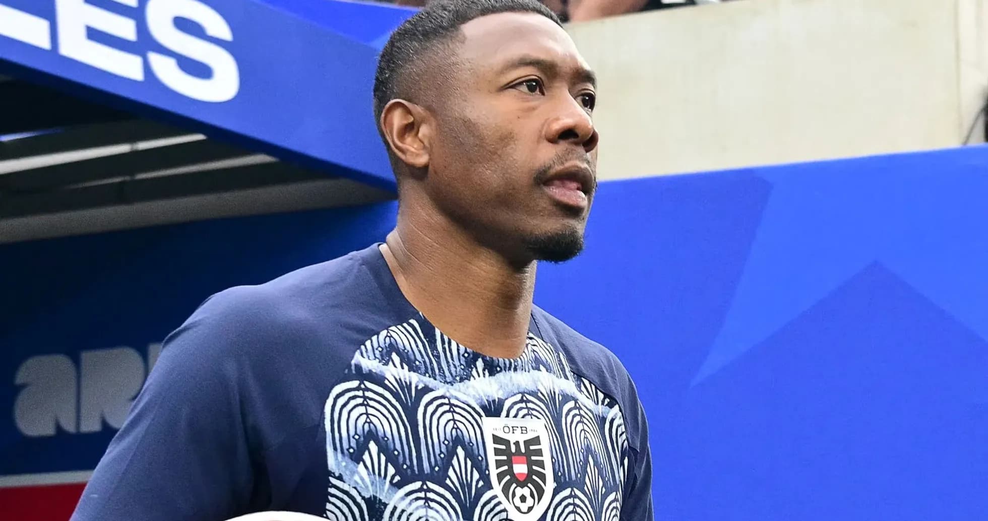Player walking onto the field before a match Player walking onto the field before a match