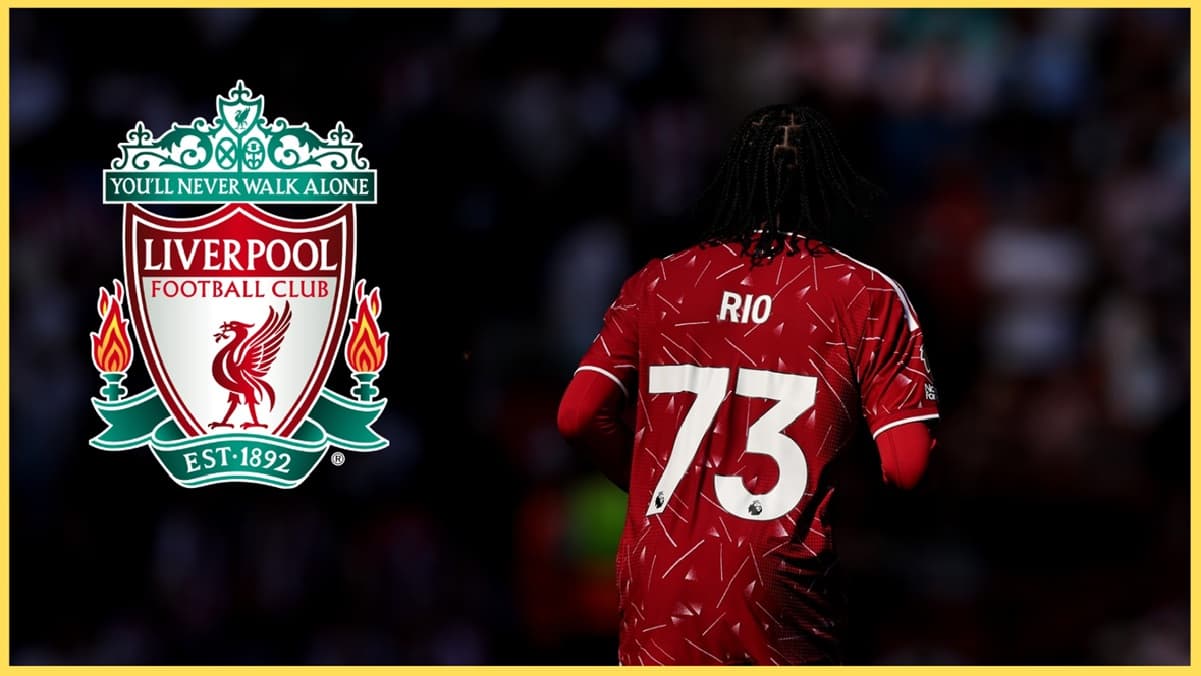 Player in red Liverpool jersey with number 73 Player in red Liverpool jersey with number 73