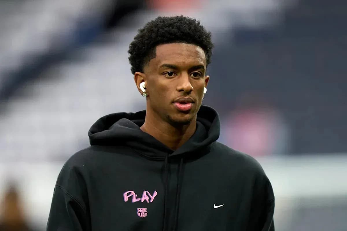 Player wearing headphones before the match Player wearing headphones before the match