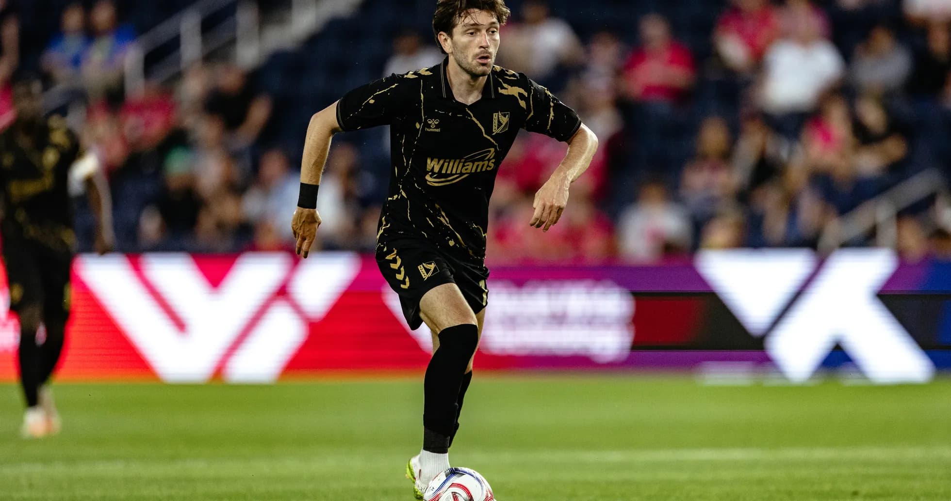 Player dribbling during Las Vegas Lights match Player dribbling during Las Vegas Lights match