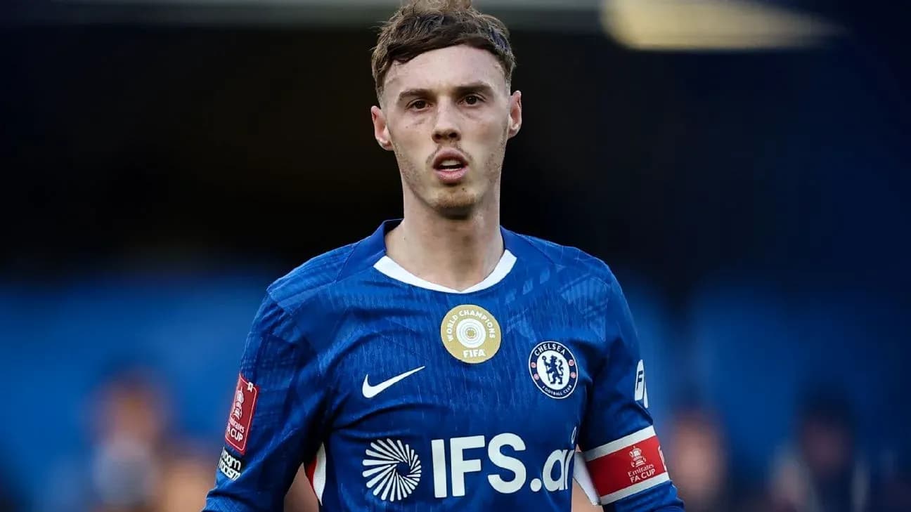 Player in blue Chelsea kit during match Player in blue Chelsea kit during match